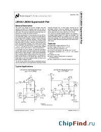 Datasheet LM194H-MLS manufacturer National Semiconductor