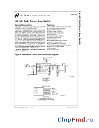 Datasheet LM1951T manufacturer National Semiconductor