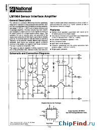 Datasheet LM1964V manufacturer National Semiconductor