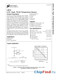 Datasheet LM19CIZ manufacturer National Semiconductor
