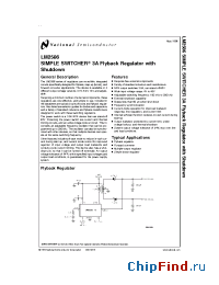 Datasheet LM2586-5.0 manufacturer National Semiconductor