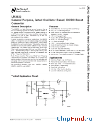 Datasheet LM2623 manufacturer National Semiconductor