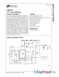 Datasheet LM2702 manufacturer National Semiconductor