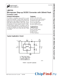 Datasheet LM2703EV manufacturer National Semiconductor