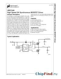 Datasheet LM2724ALD manufacturer National Semiconductor