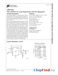 Datasheet LM2734ZSD manufacturer National Semiconductor