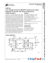 Datasheet LM2744 manufacturer National Semiconductor