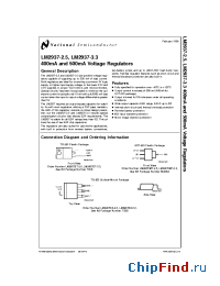 Datasheet LM2937-2.5 manufacturer National Semiconductor