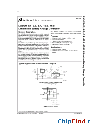 Datasheet LM3420AM5-8.2 manufacturer National Semiconductor