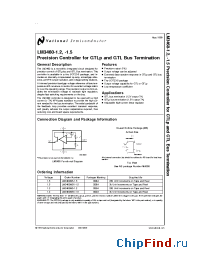 Datasheet LM3460 manufacturer National Semiconductor