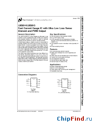 Datasheet LM3814-1.0 manufacturer National Semiconductor