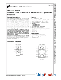 Datasheet LM6482AIM manufacturer National Semiconductor
