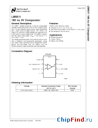 Datasheet LM6511IN manufacturer National Semiconductor