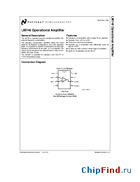 Datasheet LM748CH manufacturer National Semiconductor