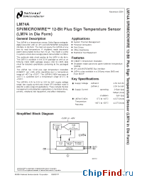 Datasheet LM74A manufacturer National Semiconductor