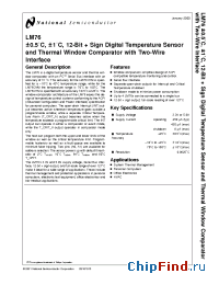 Datasheet LM76-NEVAL manufacturer National Semiconductor