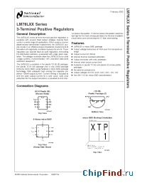 Datasheet LM78L09ITPX manufacturer National Semiconductor