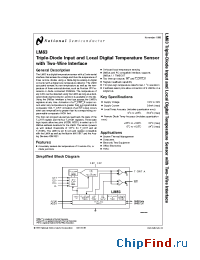 Datasheet LM83 manufacturer National Semiconductor
