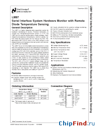 Datasheet LM87 manufacturer National Semiconductor