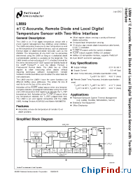 Datasheet LM89-1CIM manufacturer National Semiconductor