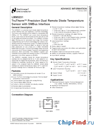 Datasheet LM95231 manufacturer National Semiconductor