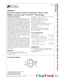 Datasheet LM95235 manufacturer National Semiconductor
