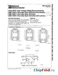 Datasheet LMC13204 manufacturer National Semiconductor
