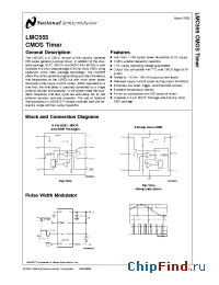 Datasheet LMC555H/883 manufacturer National Semiconductor