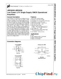 Datasheet LMC6035IBP manufacturer National Semiconductor
