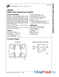 Datasheet LMC6484AMJ/883 manufacturer National Semiconductor