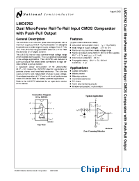 Datasheet LMC6762A manufacturer National Semiconductor