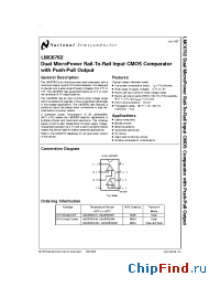 Datasheet LMC6762BIN manufacturer National Semiconductor