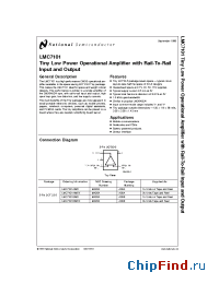 Datasheet LMC7101AIM5 manufacturer National Semiconductor