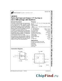 Datasheet LMC8101 manufacturer National Semiconductor