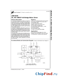 Datasheet LMD18200-2D/883 manufacturer National Semiconductor