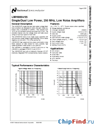 Datasheet LMH6655MM manufacturer National Semiconductor