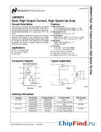 Datasheet LMH6672MAX manufacturer National Semiconductor
