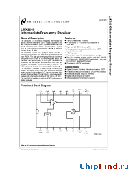 Datasheet LMX2240 manufacturer National Semiconductor