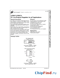 Datasheet LP2957AIS manufacturer National Semiconductor