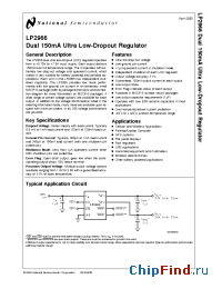 Datasheet LP2966IMM-3030 manufacturer National Semiconductor