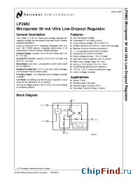 Datasheet LP2982IM5-2.8 manufacturer National Semiconductor