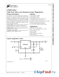 Datasheet LP3874-ADJ manufacturer National Semiconductor