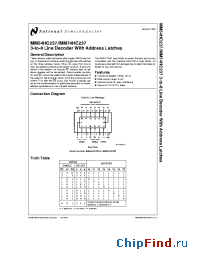 Datasheet MM74HC237N manufacturer National Semiconductor