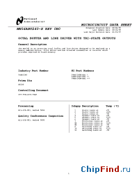 Datasheet MN54ABT240 manufacturer National Semiconductor