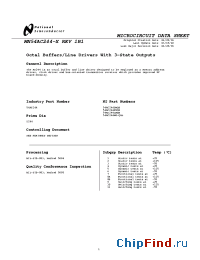Datasheet MN54AC244LMQB manufacturer National Semiconductor