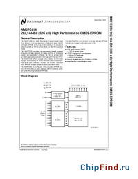 Datasheet NM27C256 manufacturer National Semiconductor