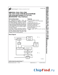 Datasheet NM93C06LVM8 manufacturer National Semiconductor