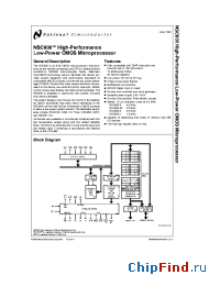 Datasheet NSC800V manufacturer National Semiconductor