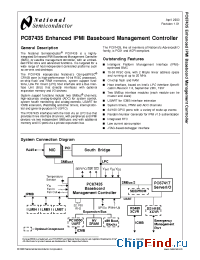 Datasheet PC87435 manufacturer National Semiconductor
