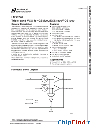 Datasheet PCS1900 manufacturer National Semiconductor